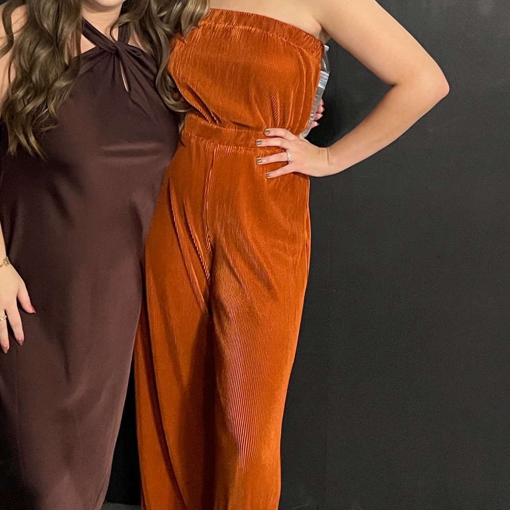 Windsor orange fall jumpsuits size S great for wedding